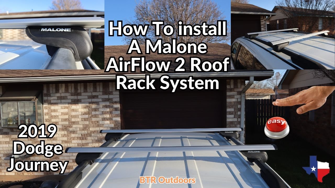 How to install a Malone Airflow 2 roof rack system - YouTube