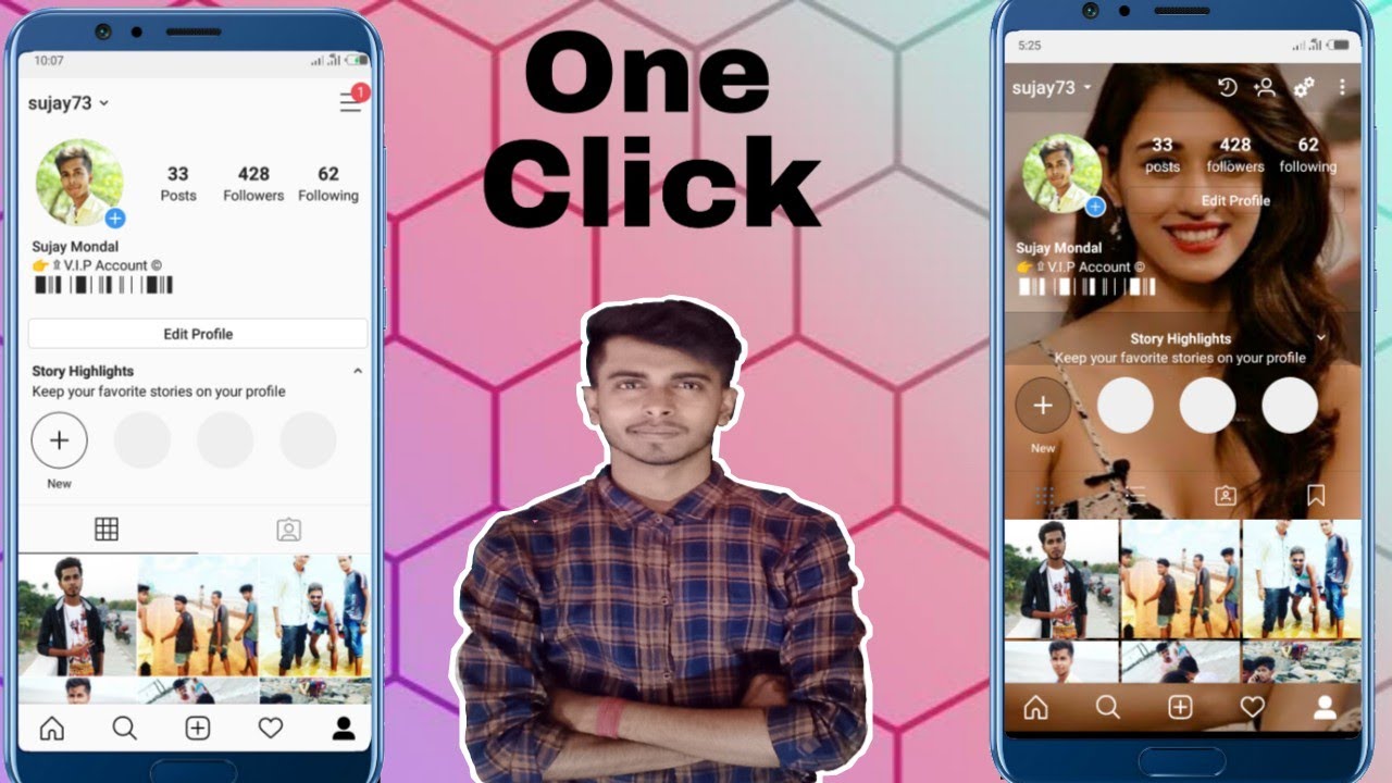 💥Change Instagram Home Screen Background   Use Any Photo💥