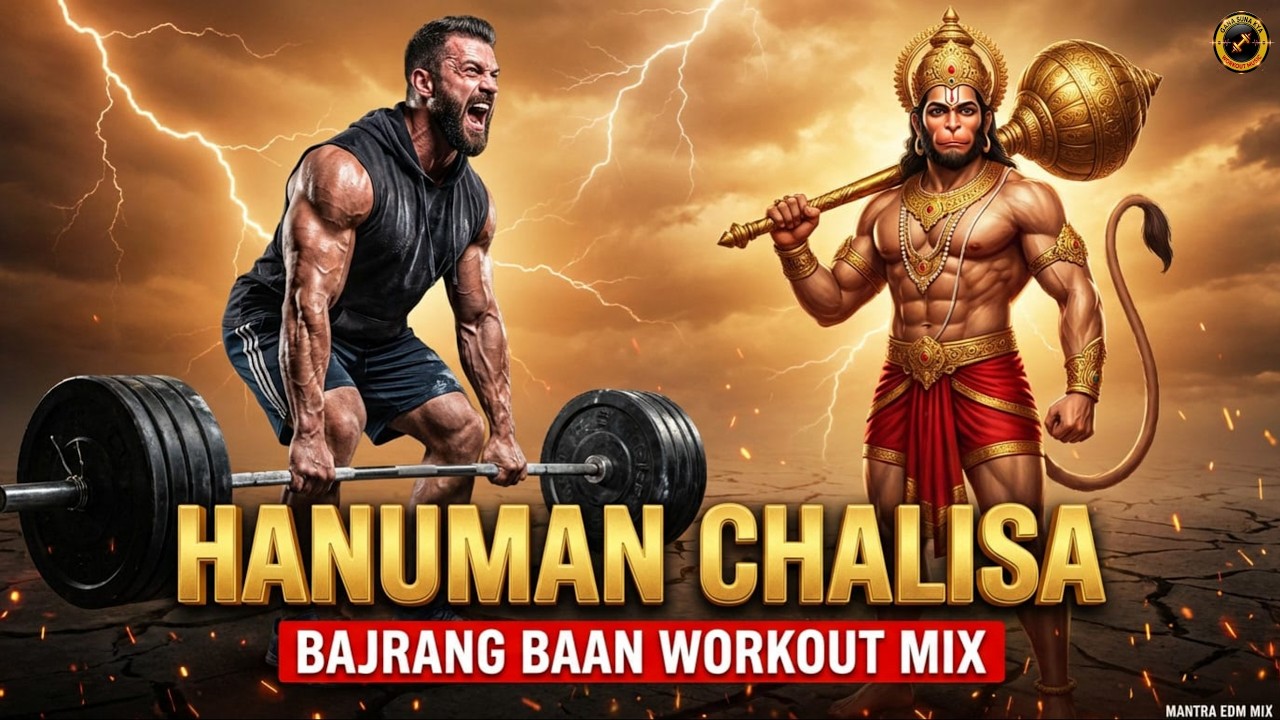Ultimate Hanuman Chalisa Power Workout | Bajrang Baan & Mantra Mix 🔥 (Beast Mode EDM)