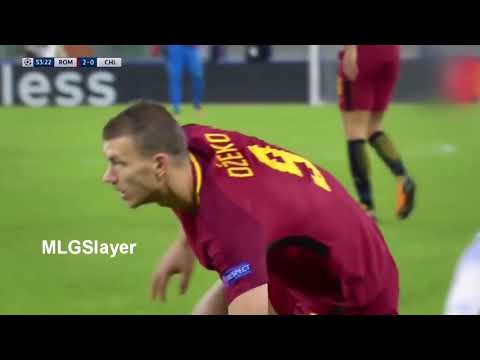 Roma 3-0 Chelsea (English Commentary) Highlights - Champions League 2017/18