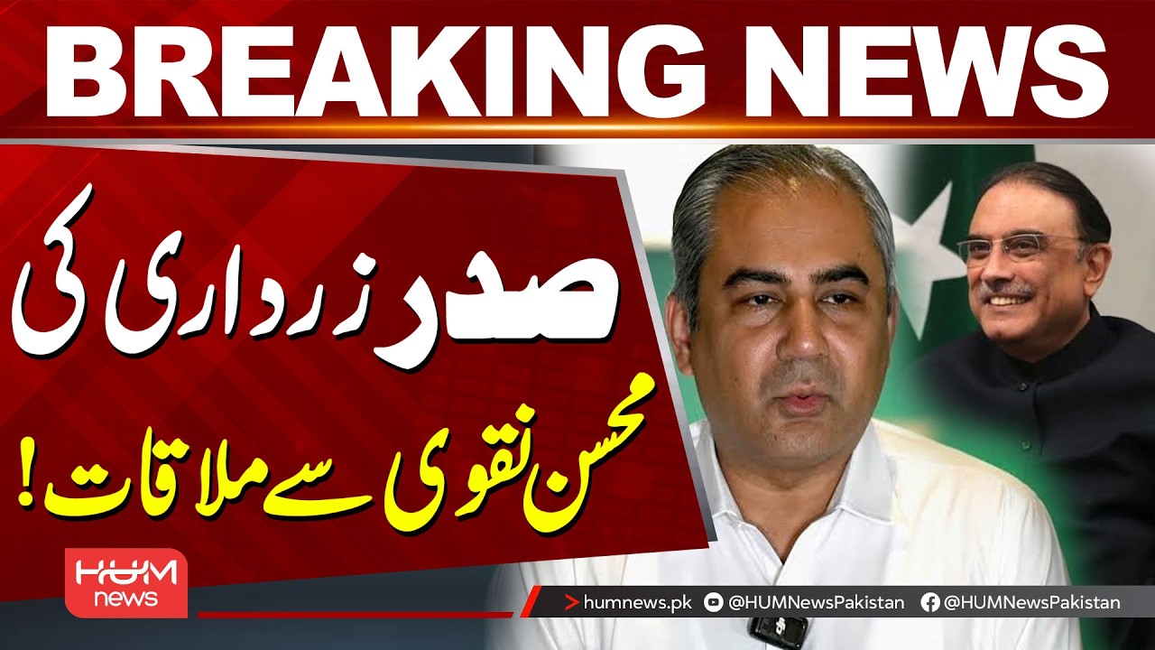 President Asif Zardari Meets Interior Minister Mohsin Naqvi in Key Meeting | Hum News | Pakistan