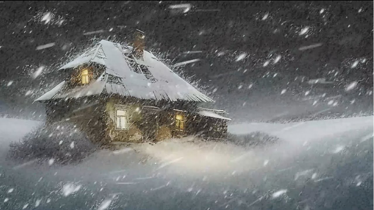 Winter Storm Ambience with Icy Howling Wind Sounds for Sleeping ...