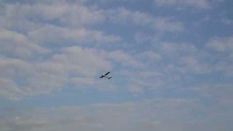 Multiplex Mentor, first fly 5, flaps, landing.