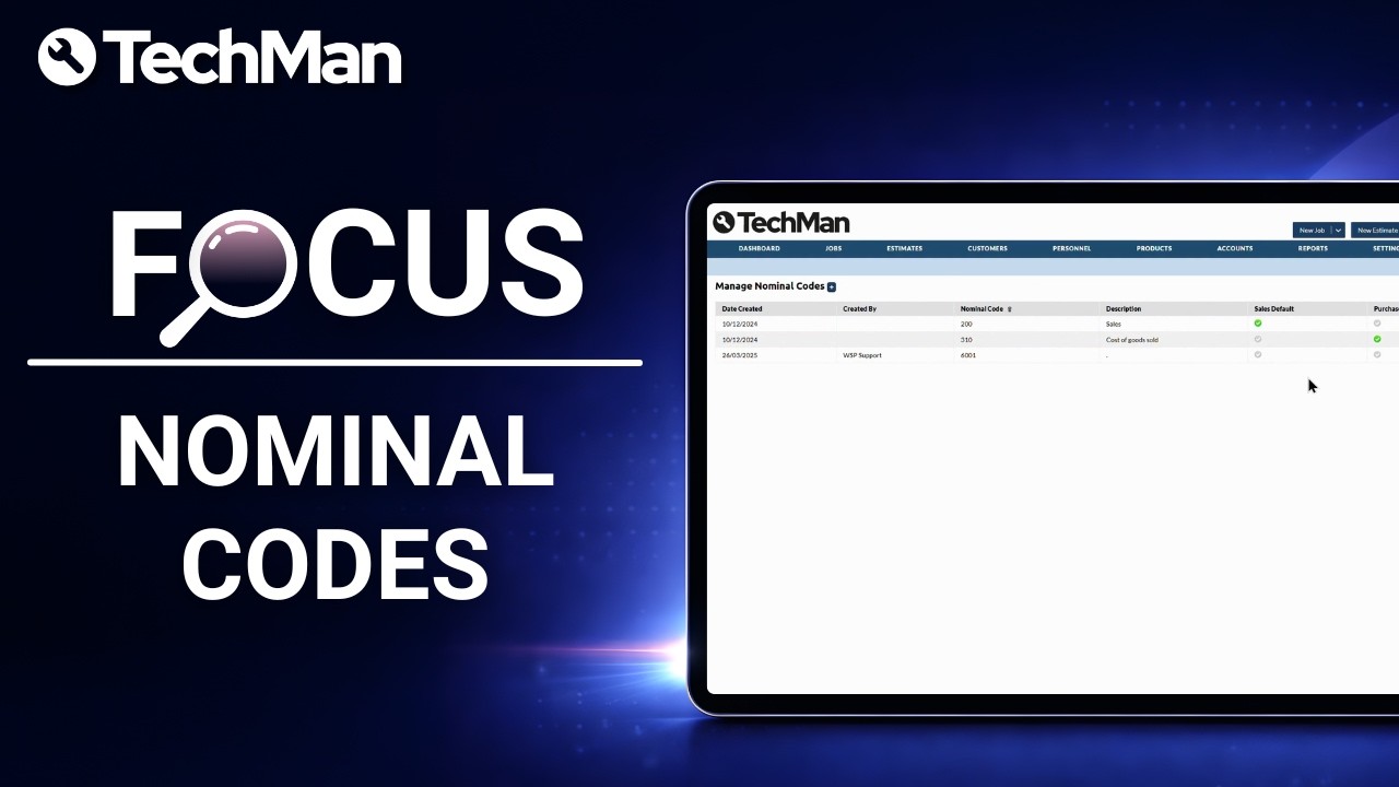 How to Manage Nominal Codes in TechMan | Accounting & Tax Code Setup ...