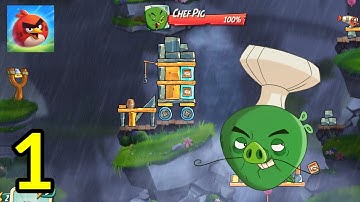 Angry Birds 2 - Gameplay Walkthrough Part 1 Tutorial Levels 1-5 (iOS, Android) | Vinay Gaming