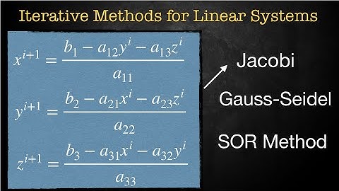 Iterative Methods for Linear Systems, Jacobi, Gauss Seidel, and Relaxation (Matlab Implementation)