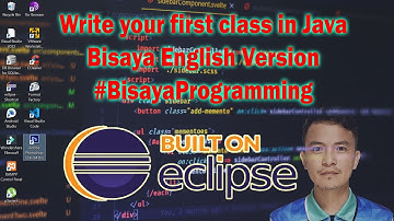 Write your First Class in Java using Eclipse IDE - Bisaya Programming