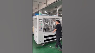 OCM12 ultrasonic paper cup machine PLC touch screen and counting system speed 85 pcs/min test 8OZ