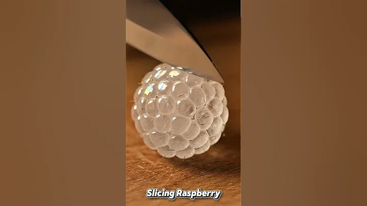 Slicing Raspberry #aiart #relaxing #ai #satisfying #asmrsounds #asmr #veo3 #veo #fruitcutting