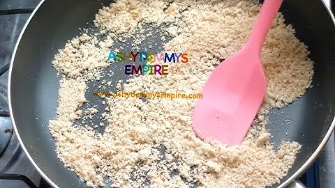HOMEMADE BREAD CRUMBS WITHOUT FOOD PROCESSOR | FRYING PAN METHOD