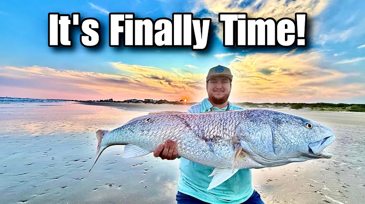 Beach Fishing for GIANT Bull Redfish! (Fall Redfish Run)