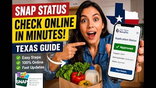 How to check SNAP application status online in Texas