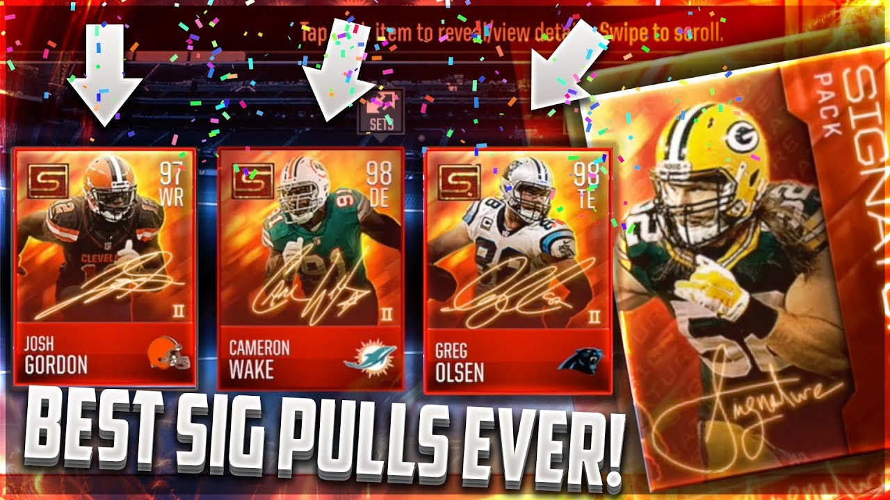 RAREST SIGNATURE PACKS EVER! 98 OVR PULLS! 5,000,000 COINS! | Madden Mobile 18