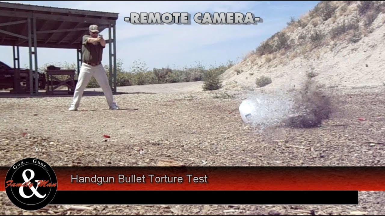 Handgun Bullet Torture Test part one YouTube