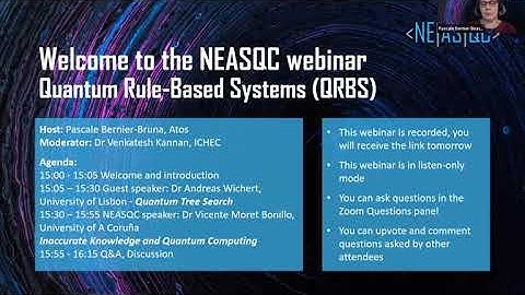 NEASQC webinar - 14/02/2022 - Quantum Rule-Based Systems (QRBS)