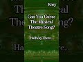 Guess The Musical Theatre Song! (Instruments Only) #broadway #musicaltheatre #musical #theater