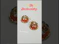 Diy Jhumka earrings making idea #diy #craft #viral #shorts