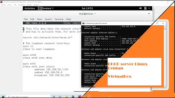 Konfigurasi dhcp server di debian virtualbox