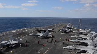 Flight Operations Aboard USS Ronald Reagan during Talisman Sabre 2019