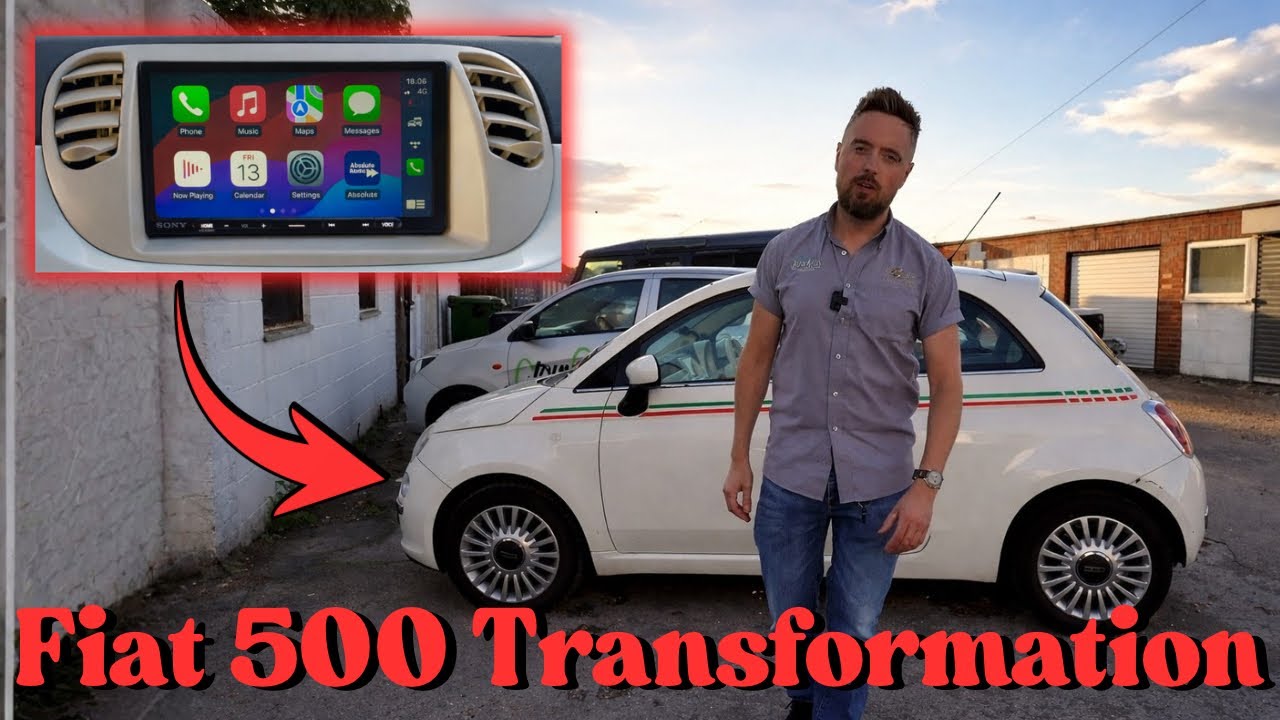 Apple CarPlay, подогрев сидений и акустическая система Audison в Fiat 500!