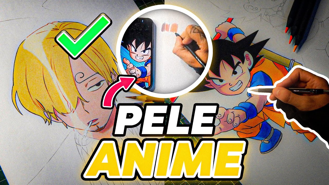 COMO COLORIR PELE de ANIME com LÁPIS de COR em 2024!