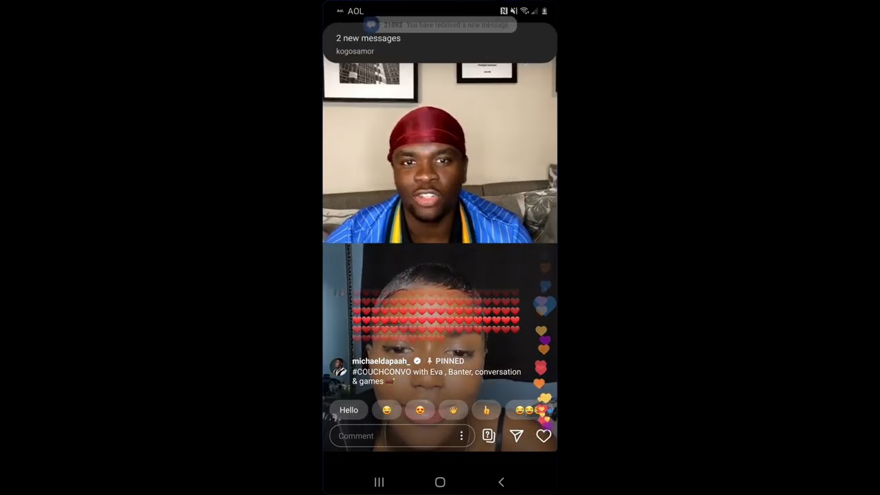 Evssofficial calls Fatherdmw55 a "Joker" and clowns him while on IGLive with Michaeldapaah
