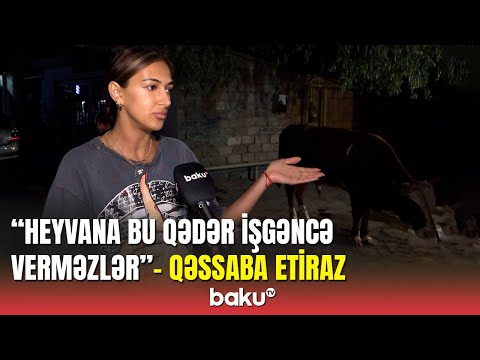 Zabratda qəssabın hərəkəti sakinləri özündən çıxartdı