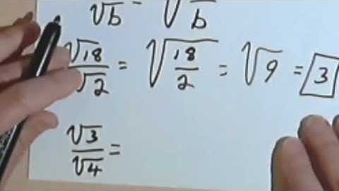 Quotient Rule & Simplifying Square Roots