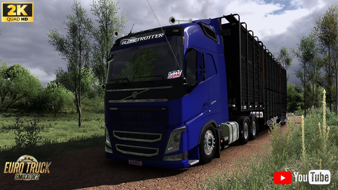 ETS2.1.57 TRANSFERINDO O GADO DA FAZENDA DE GOIAIS X FAZENDA EM JALES SÃO PAULO COM GRAFICO REALISTA