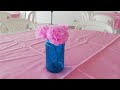 Flores en papel crepe - Centro de mesa- Baby shower