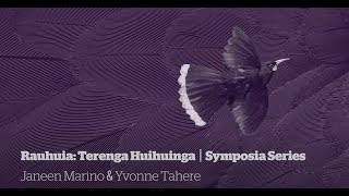 Rauhuia Symposia Series: Mana oranga | Wellbeing - Janeen Marino and Yvonne Tahere