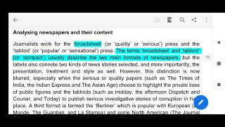 Print Media and it's type. (Mass Media Studies )