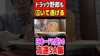 トラック野郎も泣いて逃げる！日本一デカ盛りの高速SA飯！ #gourmet #グルメ #mukbang #デカ盛り