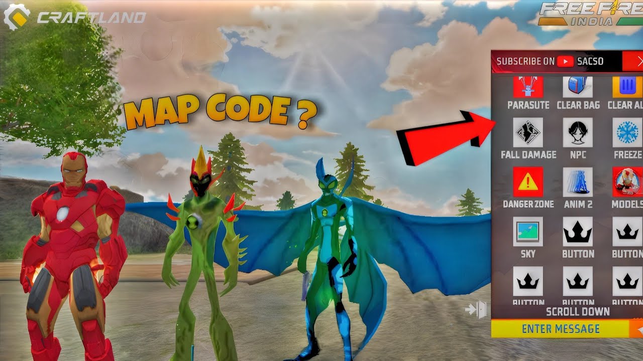 IRON MAN & BEN 10 😱 CRAFTLAND MAP 🗺️