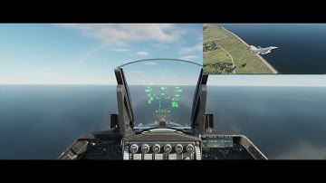DCS F16 overhead landing practice