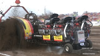 Light Super Stock Tractors & Unlimited Tractors Pulling in Rockwell, IA - Tractor Pulling 2023