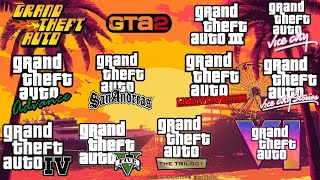 ALL GRAND THEFT AUTO TRAILERS 1997-2023. GTA 1, GTA 2, GTA 3, VC, AD, SA, LSC, VCS, IV, V, DTE, VI,