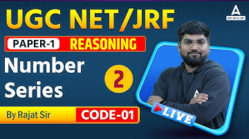 NTA UGC NET PAPER 1 | Reasoning | "Number Series Part -2 | By Rajat Sir