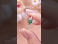 🌿Emerald Cluster Ring Try💚#jewelry #engagementring #ring #gift #anniversarygift #gemstonejewelry