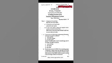 Database Management System 2023  Rgpv Question paper