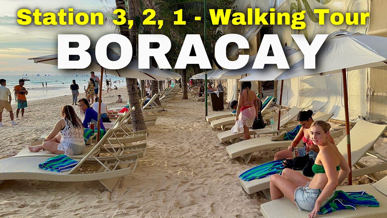 BORACAY STATION 3, 2, 1 FULL WALKING TOUR | Boracay Island, Philippines 2024