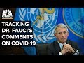 Tracking Dr. Anthony Fauci’s Comments On Coronavirus