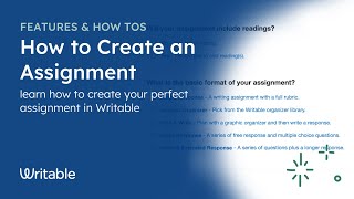 How to Create Your Own Assignment in Writable