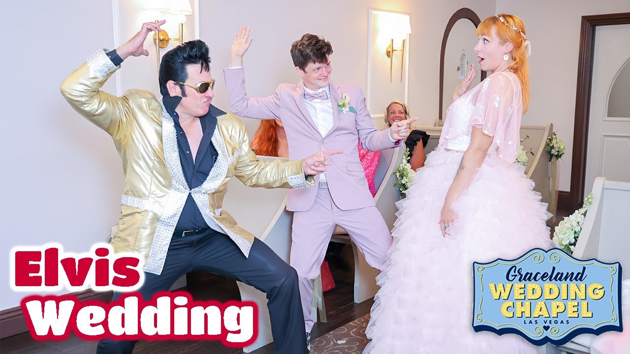 Marah & Dennis' Elvis Wedding in Las Vegas | Graceland Chapel