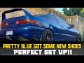 PRETTY BLUE GOT NEW WHEELS!!! *PERFECT SET UP*