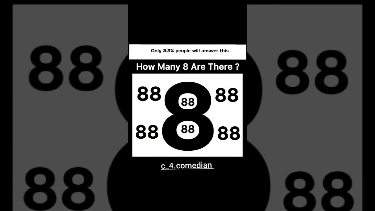 How Many 8s Can You Find 