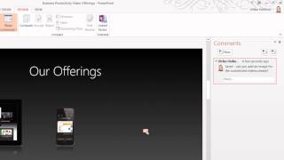 How to add comments in PowerPoint 2013?