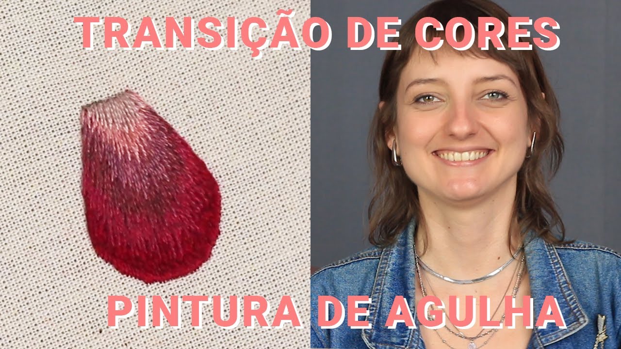 PONTO LADO A LADO - pintura de agulha #132