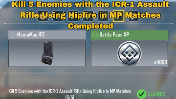 Kill 5 Enemies with the ICR-1 Assault Rifle Using Hipfire in MP Matches Cod Mobile