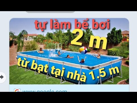 cách làm bể bơi bằng ống nước